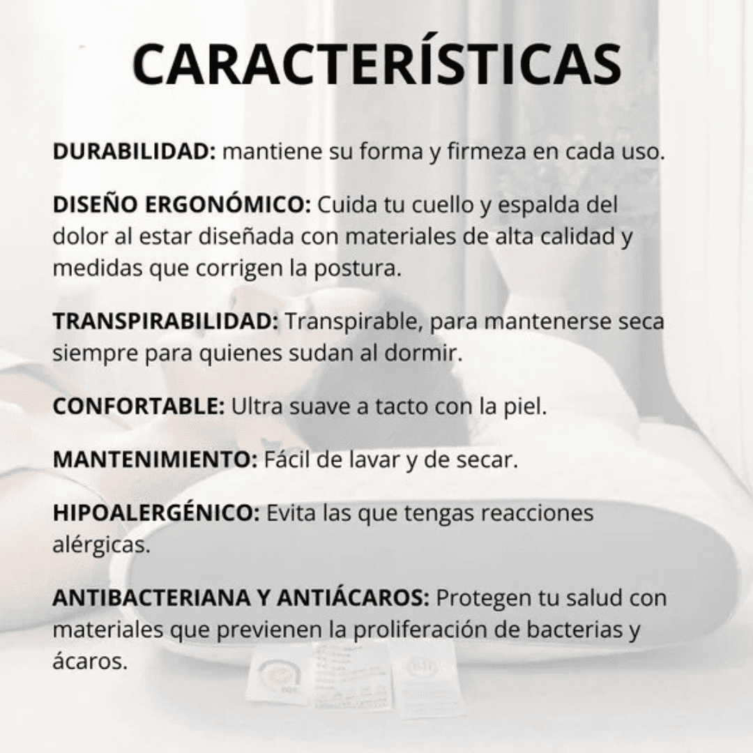 Almohada Ortopédica con Alineación Cervical - OFERTA 2x1